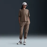 Nike Sportswear Essential женская Boxy футболка цвет коричневый
