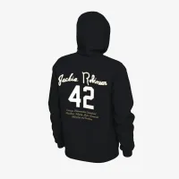 Jackie Robinson чоловічі Nike Baseball Pullover Толстовка з капюшоном колір чорний