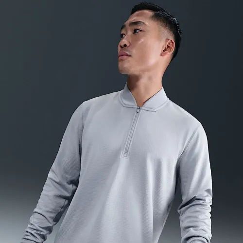 Nike Velocity мужские Therma-FIT 1/2-Zip для гольфа Top цвет серый