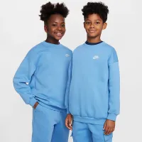Nike Sportswear Club Fleece Big детские оверсайз свитшот синий