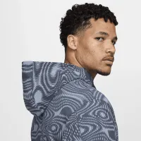 NikeCourt Heritage чоловічі Dri-FIT Fleece Tennis Толстовка з капюшоном блакитний