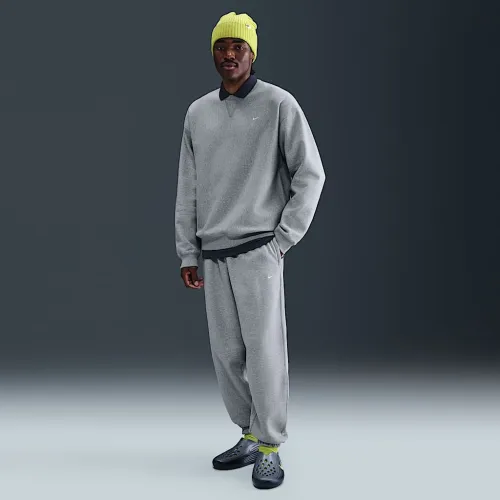 Nike Solo Swoosh мужские Cuffed Fleece Pants цвет серый