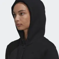 Кофта/футболка adidas All SZN Fleece Full-Zip Толстовка с капюшоном HC8848 -  Черная