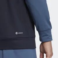 Кофта/футболка adidas Aeroready Game And Go Big Logo Толстовка с капюшоном HK9827 - гранатово-синяя