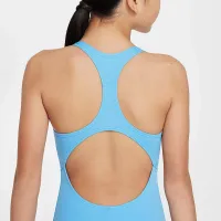 Nike Essential Big дитячі (Girls') Racerback 1-Piece Swimsuit блакитний