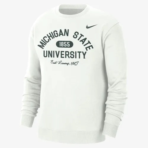 Michigan State чоловічі Nike College Crew-Neck Top колір білий