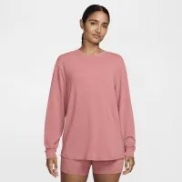 Nike One Relaxed жіноча Dri-FIT Long-Sleeve Top Pink