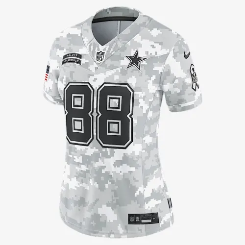 CeeDee Lamb Dallas Cowboys Salute to Service Women’s Nike Dri-FIT NFL Limited Jersey цвет белый