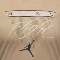 Nike Jordan Flight Heritage женская Graphic футболка (большие размеры) цвет коричневый