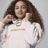 Nike Jordan Deloris Jordan Flowers Big детские Толстовка с капюшоном цвет коричневый
