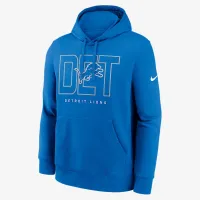 Detroit Lions Busted Play Club мужские Nike NFL Pullover Толстовка с капюшоном синий