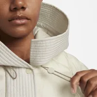 Nike Sportswear Swoosh Puffer PrimaLoft® женская Therma-FIT оверсайз Hooded Куртка цвет коричневый