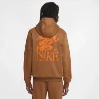 Nike Sportswear Club мужские Толстовка с капюшоном цвет коричневый