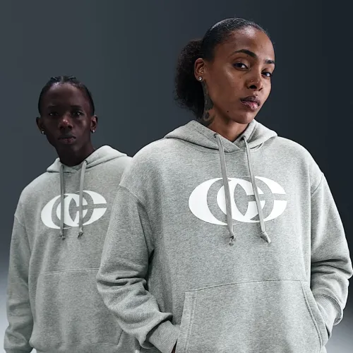 Caitlin Clark Nike баскетбольные Phoenix Fleece Pullover Толстовка с капюшоном цвет серый