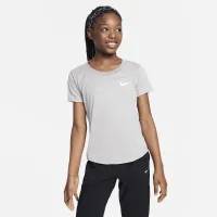 Nike Dri-FIT Big дитячі (Girls') тренувальні футболка колір сірий