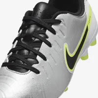 Nike Jr. Tiempo Legend 10 Academy Little/Big детские Multi-Ground Low-Top футбольные бутсы цвет серый