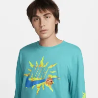 Nike Sportswear Long-Sleeve футболка колір зелений