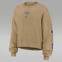 Nike Florida Phoenix 2-Hit женская Jordan Brand College Pullover Crew цвет коричневый