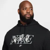 Nike Club мужские French Terry Толстовка с капюшоном цвет черный