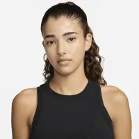 Nike One Classic Breathe женская Dri-FIT Cropped Tank Top цвет черный