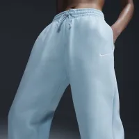 Nike Sportswear Phoenix Fleece женская С высокой Талией оверсайз Sweatpants синий