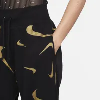 Nike Sportswear женская С высокой Талией Fleece Printed Joggers цвет черный