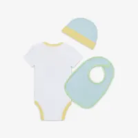 Nike Summer of Swoosh Baby (0-9M) 3-Piece Bodysuit Box комплект блакитний