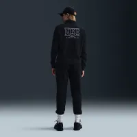 Nike Sportswear Club Fleece жіноча Mock-Neck 1/2-Zip Graphic Top колір чорний