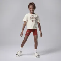 Nike Jordan Brooklyn Mini Me Little детские Bike шорты набор цвет красный