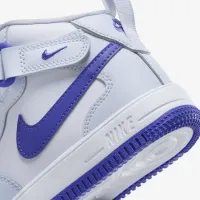 Nike Force 1 Mid EasyOn Little дитячі Кросівки колір сірий
