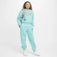 Nike Sportswear Club Fleece Girls' Boxy Crew-Neck світшот колір зелений