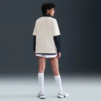 Nike Sportswear женская Loose Short-Sleeve Graphic футболка цвет коричневый