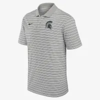 Michigan State Spartans Primetime Victory Striped мужские Nike Dri-FIT College Polo цвет серый