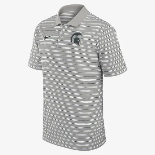 Michigan State Spartans Primetime Victory Striped чоловічі Nike Dri-FIT College Polo колір сірий