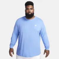 Nike Sportswear Club Men's Long-Sleeve T-Shirt Blue