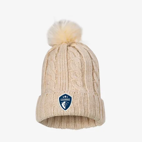 North Carolina Courage Nike NWSL Knit Beanie колір коричневий