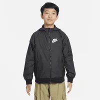 Nike Sportswear Windrunner Big детские (для мальчиков) Loose Hip-Length Hooded Куртка цвет черный