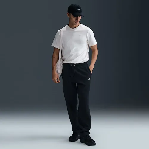 Nike Club чоловічі Open-Hem Fleece Pants колір чорний