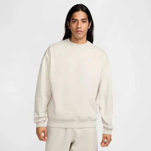 Nike Solo Swoosh чоловічі Fleece Crew колір сірий
