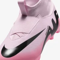 Nike Jr. Mercurial Superfly 9 Academy Little/Big детские MG High-Top футбольные бутсы Pink