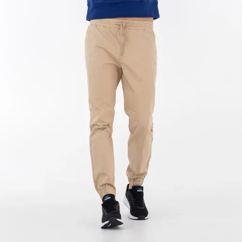 Штани Champion C Logo бавовняніTwill 218735-MS073 - Бежевий