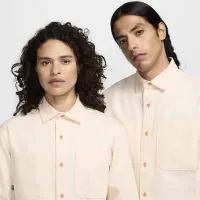 Nike SB Long-Sleeve Woven Skate Top колір коричневий