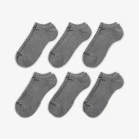 Nike Everyday Plus Cushioned тренувальні No-Show шкарпетки (6 пар) колір сірий