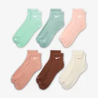 Nike Everyday Plus Cushioned тренувальні Ankle шкарпетки (6 пар) різнокольорові
