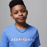 Nike Jordan Big дитячі Air Stretch футболка блакитний