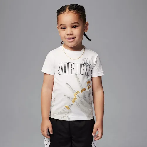 Nike Jordan Toddler Roadtrip X-Ray футболка цвет белый