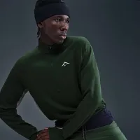 Nike Trail мужские Dri-FIT 1/2-Zip Mid Layer Top цвет зеленый