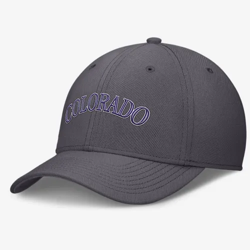 Colorado Rockies Swoosh чоловічі Nike Dri-FIT MLB Hat колір сірий