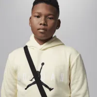 Nike Jordan Big дитячі Pullover Толстовка з капюшоном колір коричневий