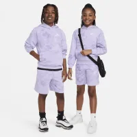 Nike Sportswear Club Fleece Big дитячі Pullover Толстовка з капюшоном колір фіолетовий